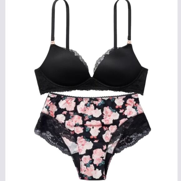 Victorias Secret Supersoft Body Maternity SET Nursing Wireless bra & Shortie New - Picture 2 of 12